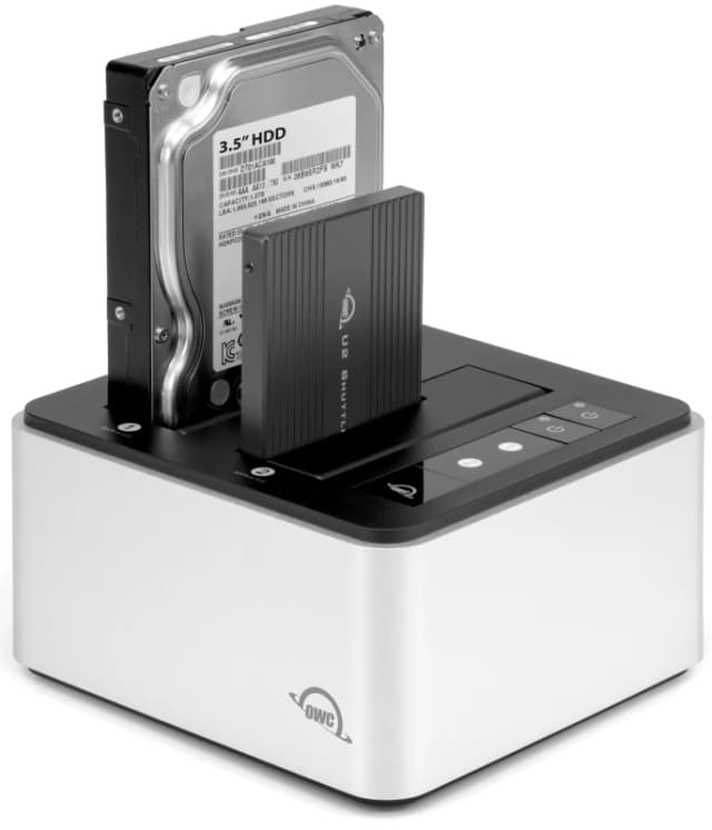 OWC OWC Drive Dock USB 3.2 Gen 2 (3.1 Gen 1) Type-C Black, Silver OWCTCDRVDCKSN