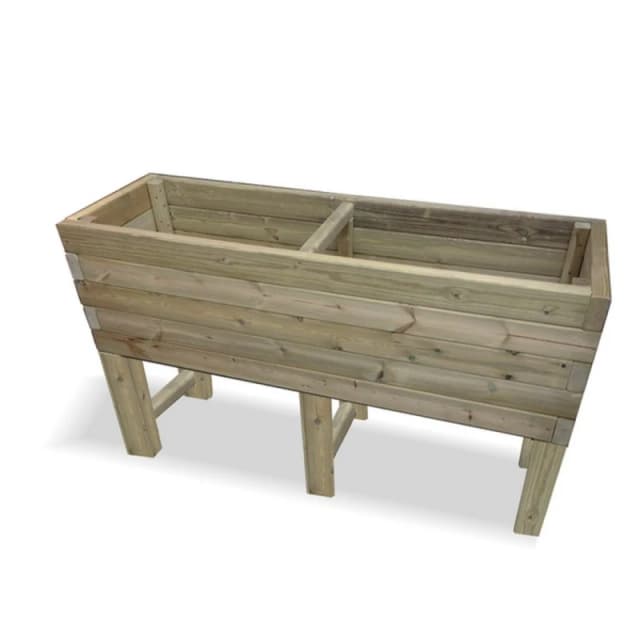 Churnet Valley Garden Furniture Ltd Multi Pack of 2, Super Heavy Duty Veg Trough, W150cm - Fully Assembled in Brown Size: 2 Pack Brown Unisex 2 Pack