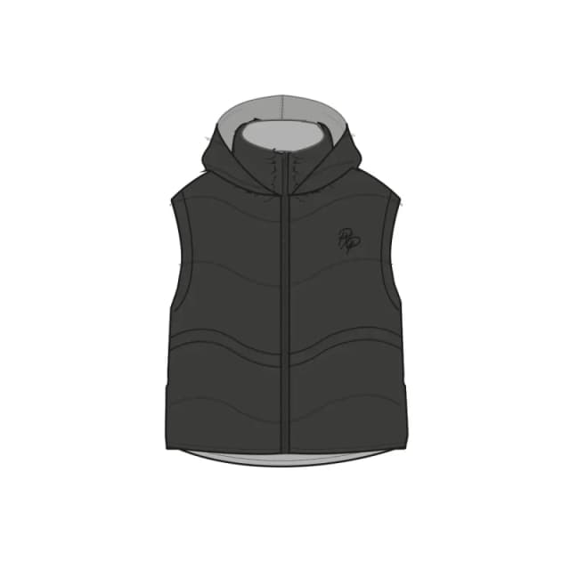 Project X Paris Womens Project X Paris Hooded Puffer Vest Noir Female XS