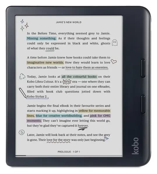 Kobo Kobo Libra Colour 32GB WiFi E-Reader - Black