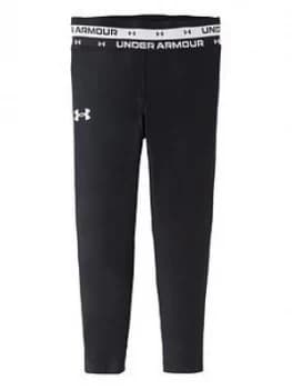 Urban Armor Gear Girls HeatGear Armour Crop - Black, Size S=7-8 Years, Women