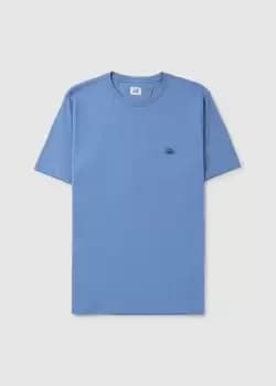 C.P. Company Mens 30/1 Jersey Embroidered Logo T-Shirt In Riviera