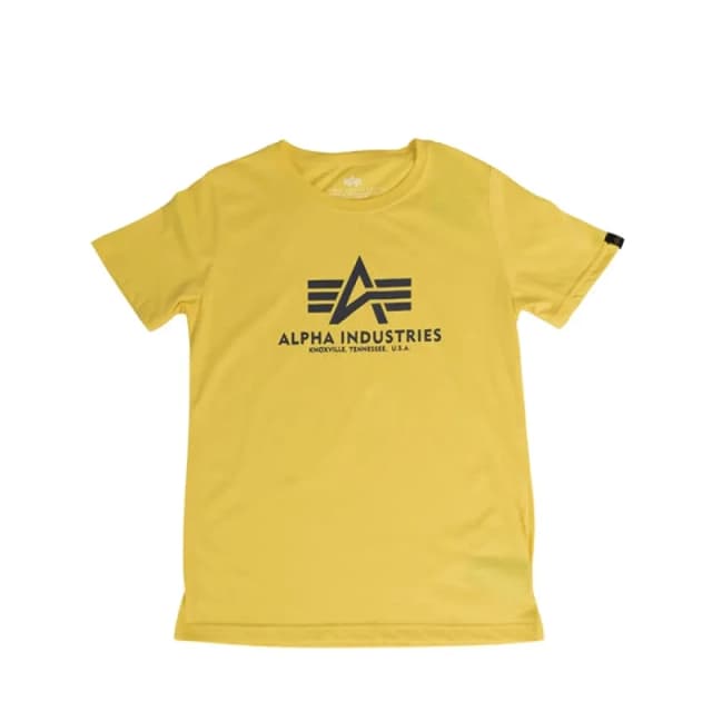 alpha industries Child's T-Shirt Alpha Industries Basic Jaune Unisex 14 ans