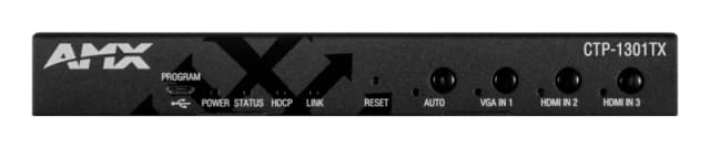 AMX CTP-1301 AV transmitter & receiver Black