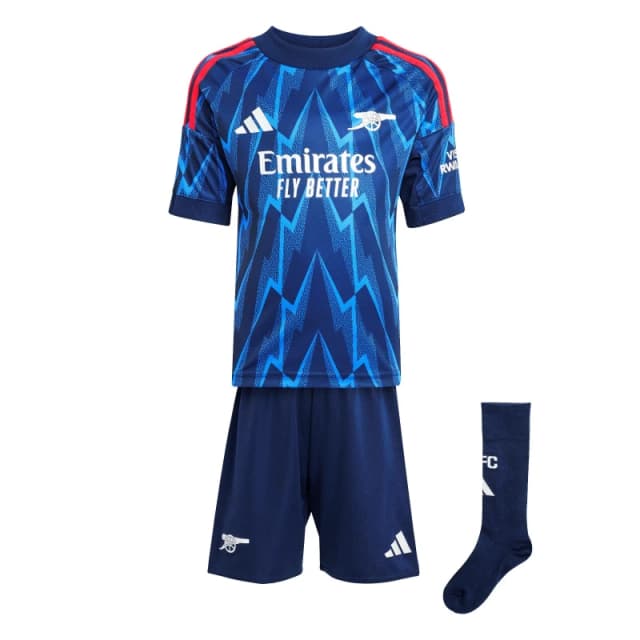 adidas Arsenal Away Mini Kit 2025 2026 Infants Domestic Replica Minikits 3-4 Years Blue 37862818135