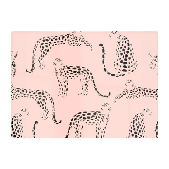 Warren Reed Designer Abstract Leopard Pattern Glass Chopping Board