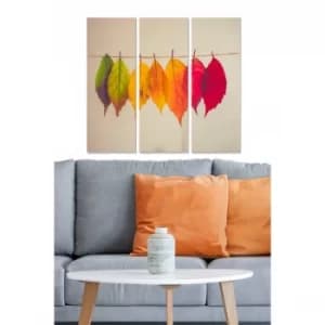 MDF2602595 Multicolor Decorative MDF Painting (3 Pieces)