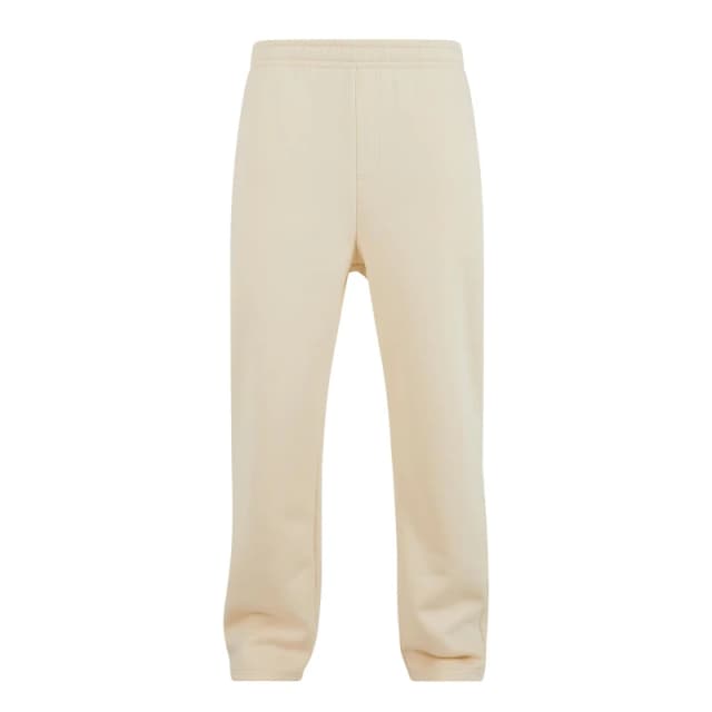 Build Your Brand Mens Fluffy Jogging Bottoms in Off-White Size: Large Off-White Male L