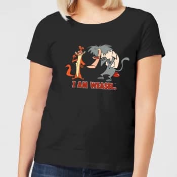 I Am Weasel Characters Womens T-Shirt - Black - 4XL - Black