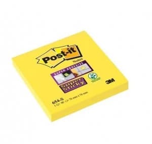 Post-it Super Sticky 76x76mm Daffodil Yellow PK12
