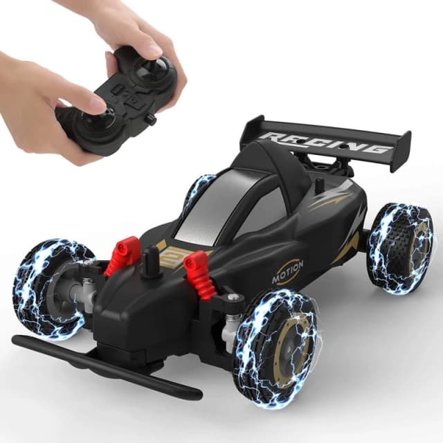 Rexco Radio Remote Control RC Racing Car 4WD Off Road Buggy Black unisex