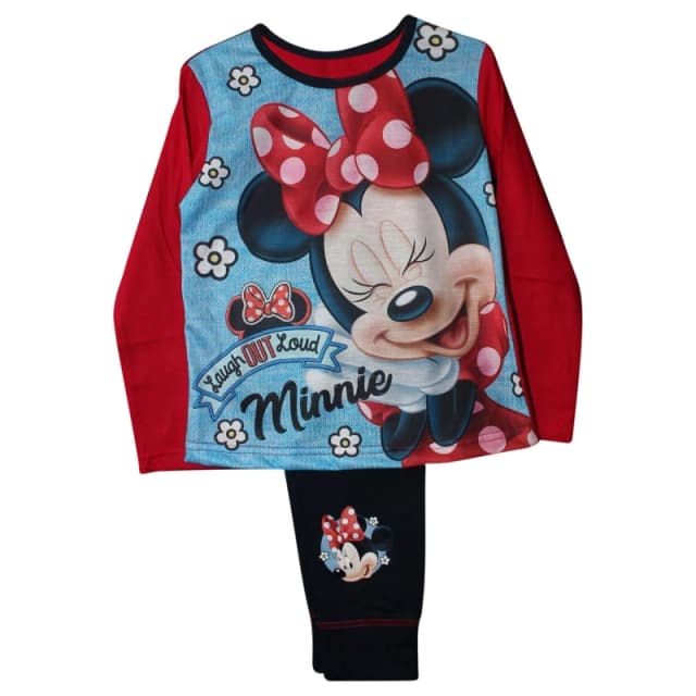 Disney Mickey & Friends Minnie Mouse Top And Bottoms Pyjama Set Navy female