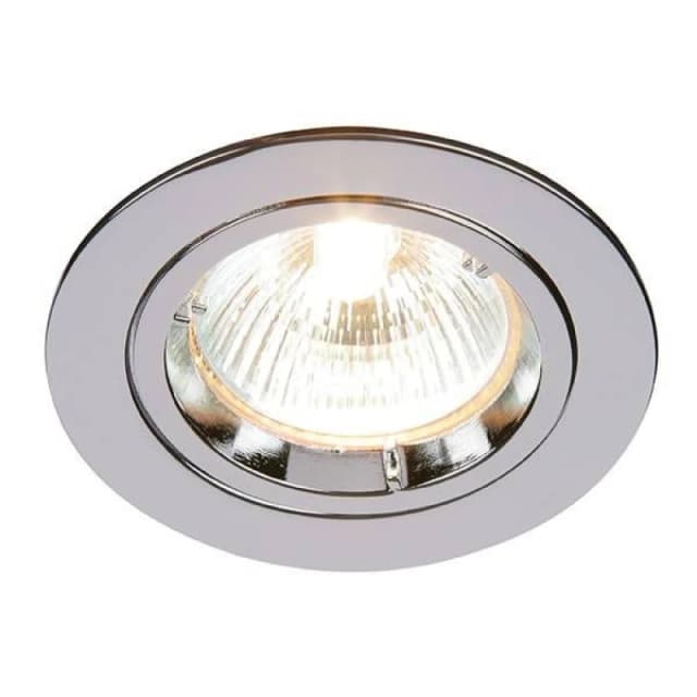Netlighting Cast 1 Light Recessed Downlight Chrome Plate GU10 Grey