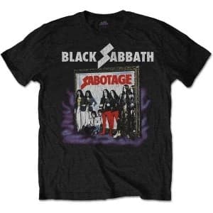 Black Sabbath - Sabotage Vintage Unisex Large T-Shirt - Black