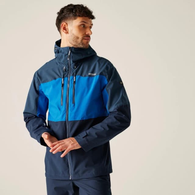 Regatta Mens Maland II Waterproof Breathable Stretch Jacket Olympian Blue/M male XXL