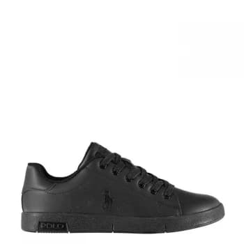 Polo Ralph Lauren Bilton Lace Juniors Trainers - Triple Black