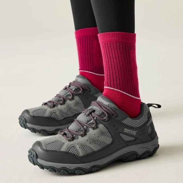 Regatta Womens Edgepoint Breathable Waterproof Low Walking Shoes in Grey Size: 3 Grey Female 3