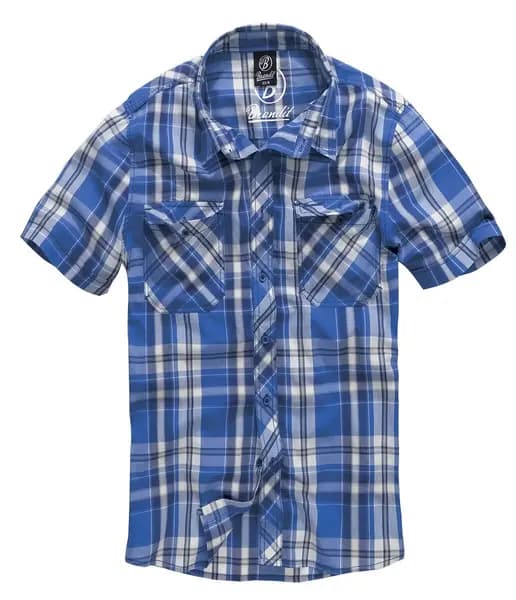 Brandit Roadstar Short-sleeved Shirt blue white M Men
