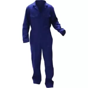 Warrior Mens Stud Front Coverall (3XL/R) (Navy) - Navy