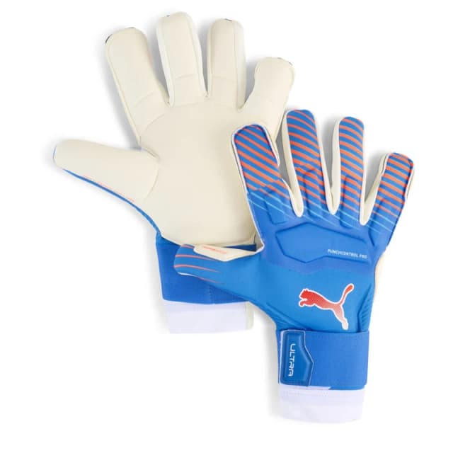 Puma PUMA ULTRA Ultimate Hybrid Adults Goalkeeper Gloves Blue/Red male 7