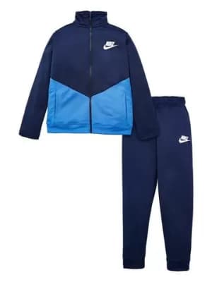 Nike Boys Nsw Core Bf Tracksuit, Green Size M 10-12 Years