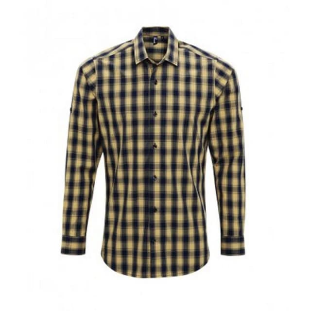 Premier Premier Men Mulligan Check Long Sleeve Shirt Size: Small Multi S Male 5057819129847
