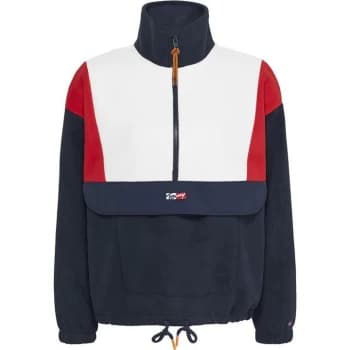 Tommy Jeans Oversized Polar Fleece Sweatshirt - Twilight Navy