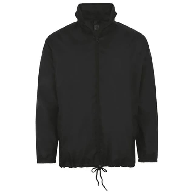 SOL'S Shift Showerproof Windbreaker Jacket in Black Size: XS Black Unisex XS