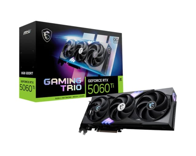 MSI GEFORCE RTX 5060 TI GAMING TRIO 8GB OC Graphics Card GEFORCE RTX 5060 TI 8G GAMING TRIO OC
