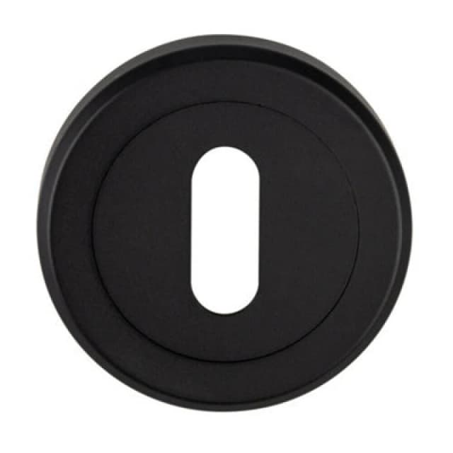 Loops 51mm Lock Profile Escutcheon Chamfered Edge Concealed Fix Matt Black unisex