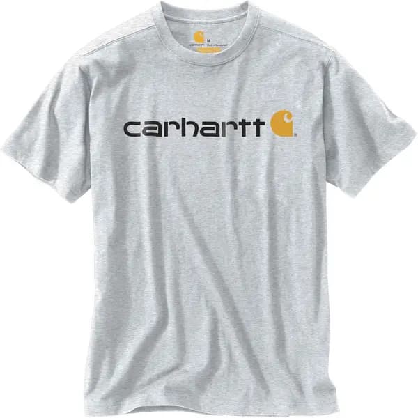 Carhartt Core Logo, t-shirt , color: Light Grey/Black , size: XXL