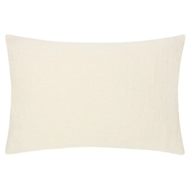 Yard Osaka Textured Chenille Cushion in Natural Size: 40cm x 60cm Natural Unisex 40cm x 60 cm