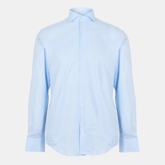 Boss Mens H Joe Spread Long Sleeve Oxford Shirt Lt/Pastel Blue male 15 inch