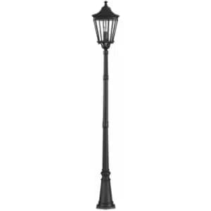 Loops - Outdoor IP44 3 Bulb Lamp Post Light Black LED E14 60W Bulb Outside External