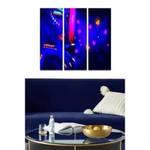 MDF551496922 Multicolor Decorative MDF Painting (3 Pieces)