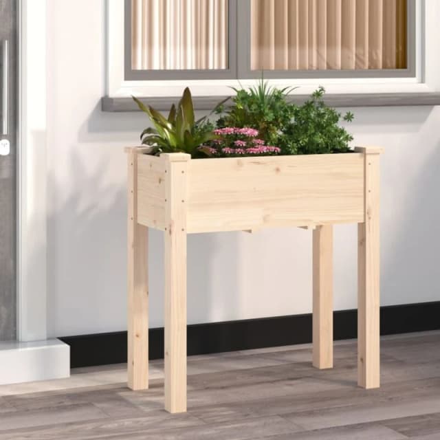 VIDAXL Planter with Liner 71x37x76cm Solid Wood Fir Vidaxl 8720845823894