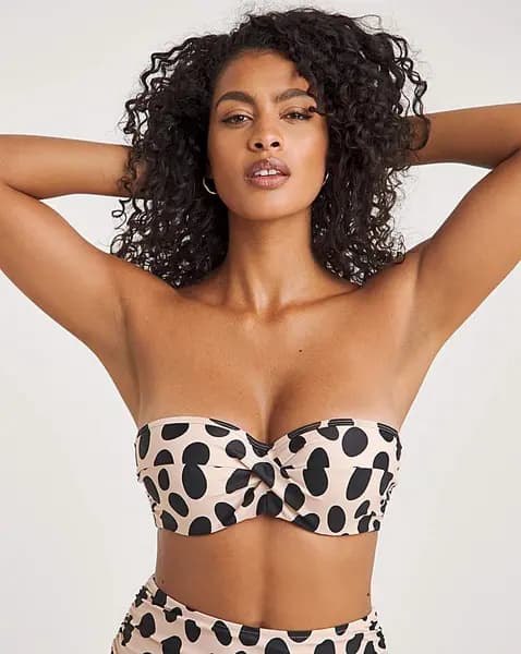 Panache Panache Ella Twist Bandeau Bikini Top Amalfi PRT Female 32GG LO95817