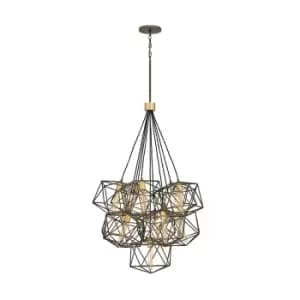 Hinkley Astrid Cluster Pendant Ceiling Light Metallic Matte Bronze with Deluxe Gold Accents, -