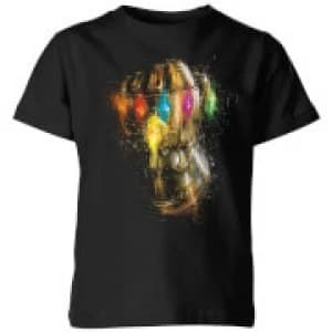 Avengers Endgame Infinity Gauntlet Warlord Kids T-Shirt - Black - 11-12 Years