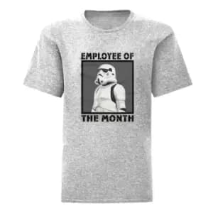 Star Wars Mens Employee Of The Month Stormtrooper Heather T-Shirt (S) (Heather Grey)