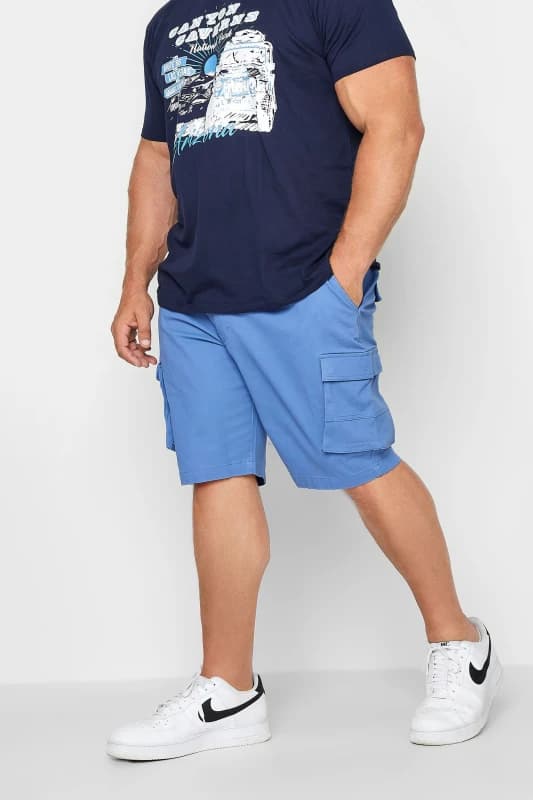 BadRhino BadRhino Men Cargo Shorts in Blue Size: 60R Blue 60R Male 5063110342588