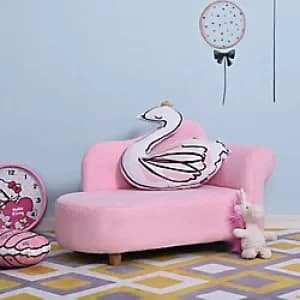 Homcom Kids Sofa Pink 490 x 80 mm