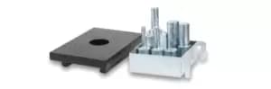 Beta Tools 3027/KP10 Set of Pin Punches & Plate for Hydraulic Press 3027 10T