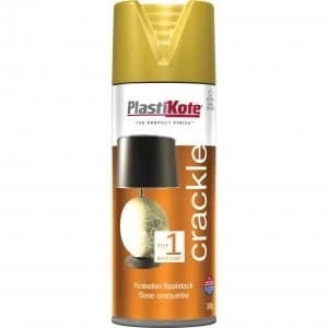 Plastikote Crackle Touch Aerosol Spray Paint Gold 400ml