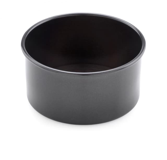 Prestige Black 'Inspire' Round Steel Non Stick Loose Base Cake Tin - 6" Black