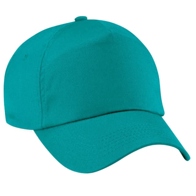 Beechfield Beechfield Men Plain Original 5 Panel Baseball Cap in Emerald Emerald One Size Male 5057520179582