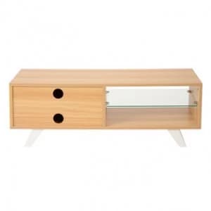 TTAP MIA 1200 OAK Miami 1200mm Wide TV Stand in Light Oak White