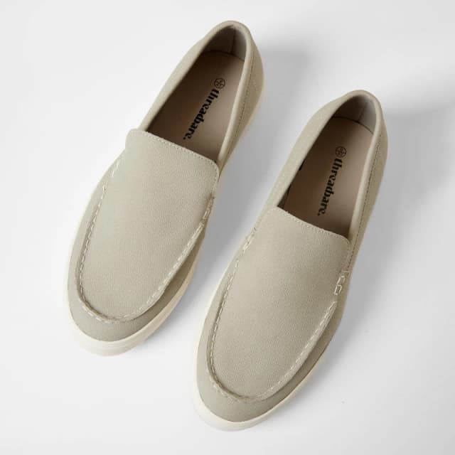 Threadbare Textured Slip On Loafers Grey male 8