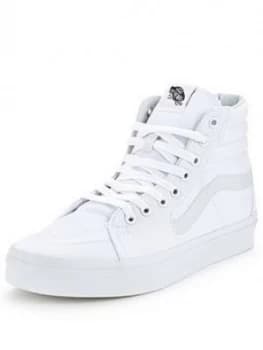 Vans SK8-Hi, White/White, Size 13, Men