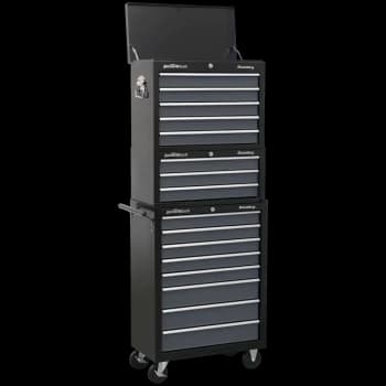 Sealey American Pro 16 Drawer Roller Cabinet and Tool Chest Black